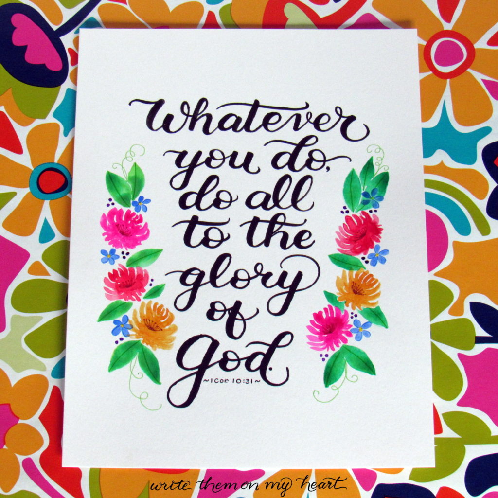 Scripture Art Printables for Every Room In Your House - Write Them On ...