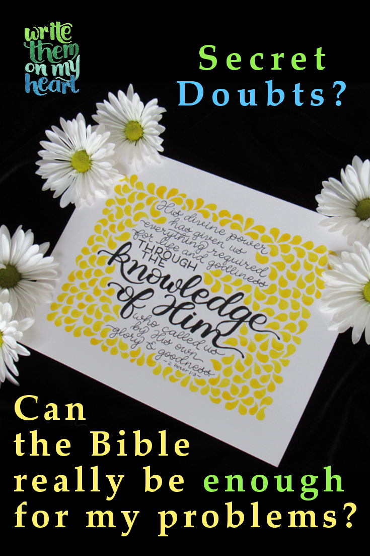 Do you have secret doubts that the Bible will give you everything you need for life and godliness? The Bible study, Open Your Bible, will help! 2 Peter 1:3