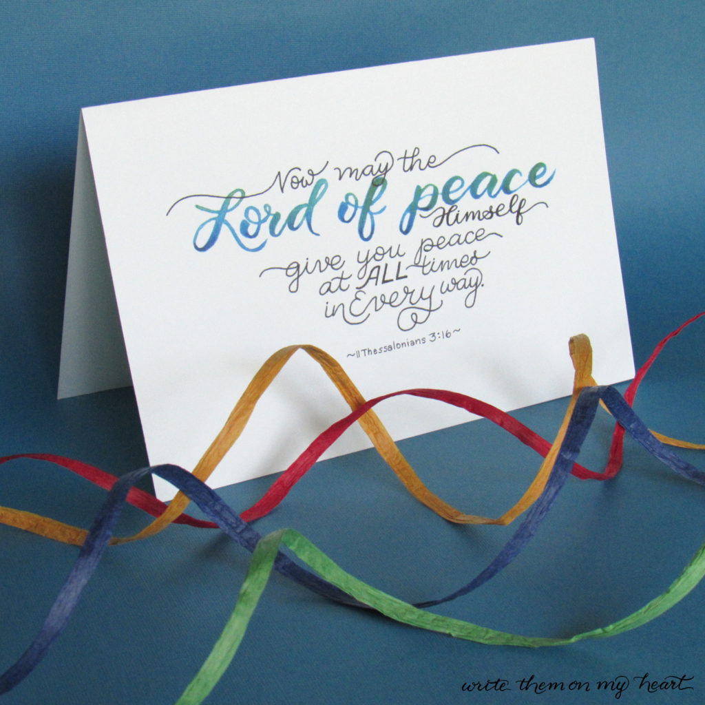Here is the ultimate set of 17 hand-lettered printable Bible verse birthday cards that can also be framed as 5x7's!