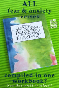 All 365 fear and anxiety verses compiled in one workbook? Now that would be helpful!