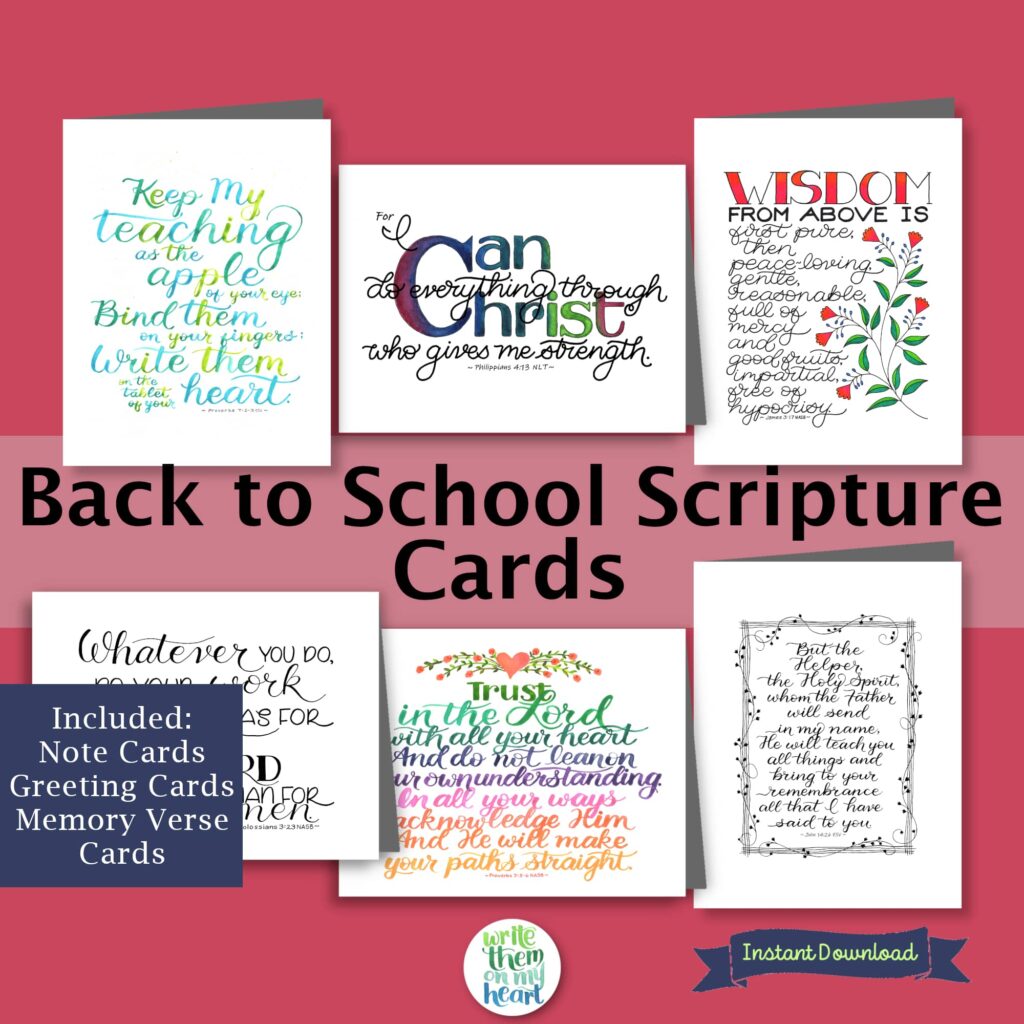 Back to School Scripture Art