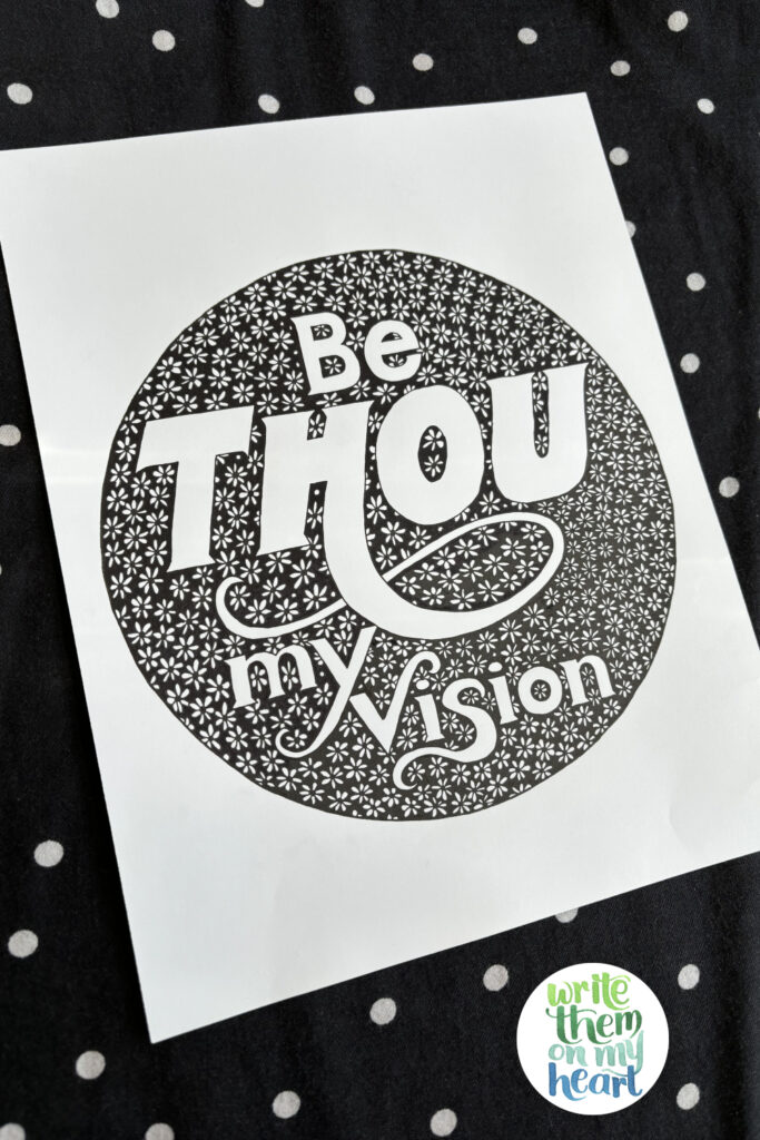 Be Thou My Vision Scripture Art