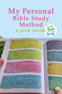 My personal Bible study method