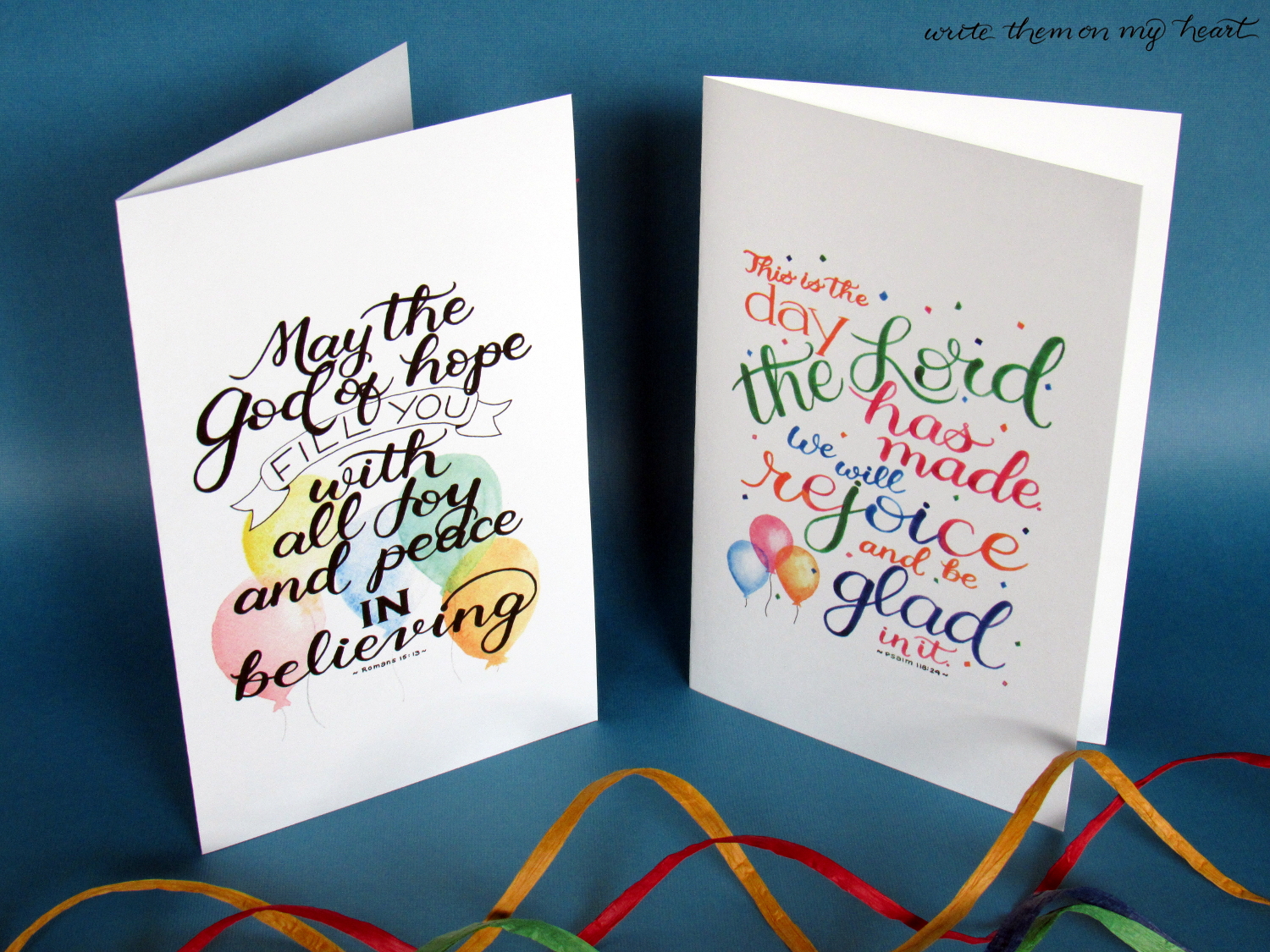 Never pay high prices for cards again! Here is the ultimate set of 17 hand-lettered printable Bible verse birthday cards that can also be framed as 5x7's!