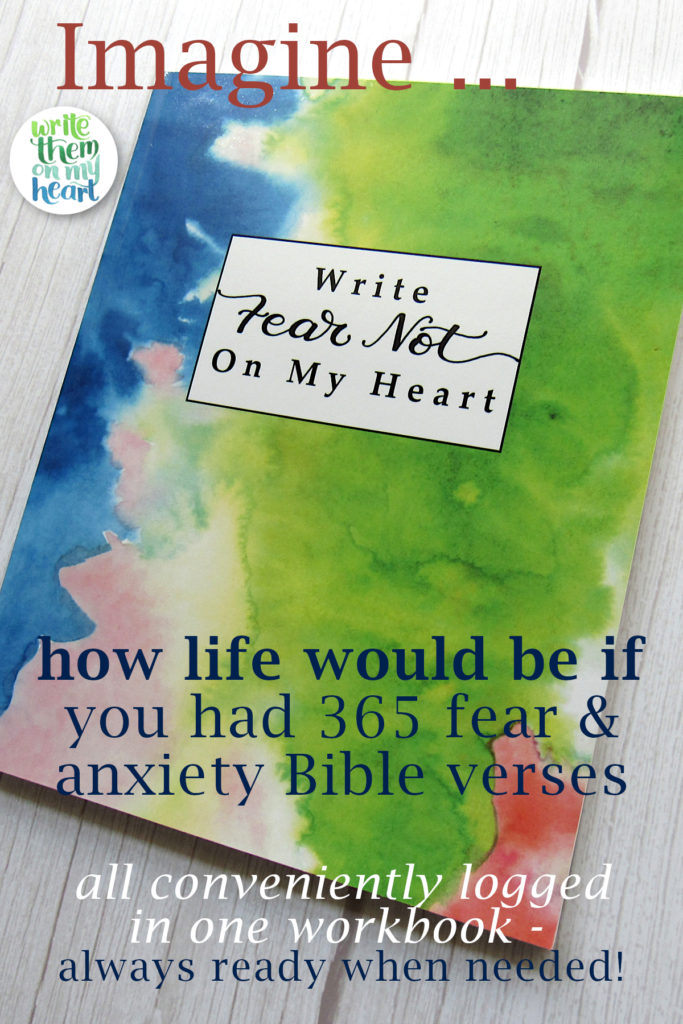 Imagine how life would be if you had 365 fear and anxiety Bible verses all conveniently logged in one workbook - our Verse Journal - always ready when needed!