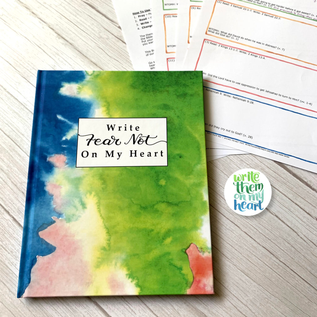 Write Fear Not On My Heart Scripture Writing Journal