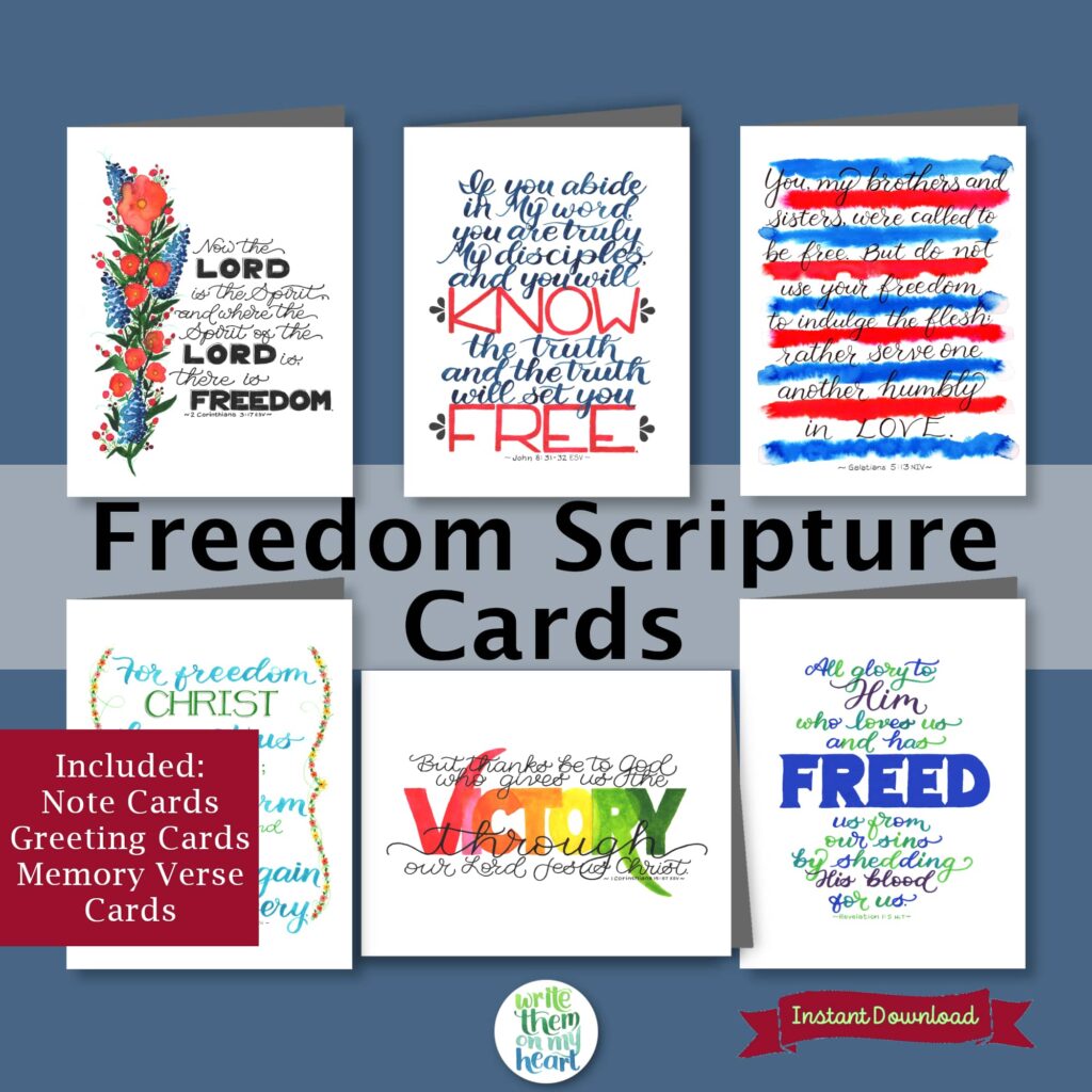 Freedom Scripture Cards