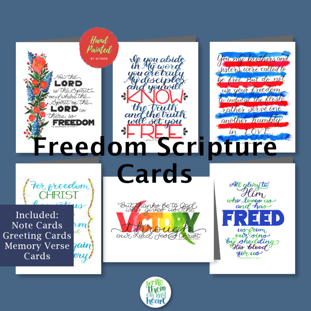 Freedom Scripture Cards