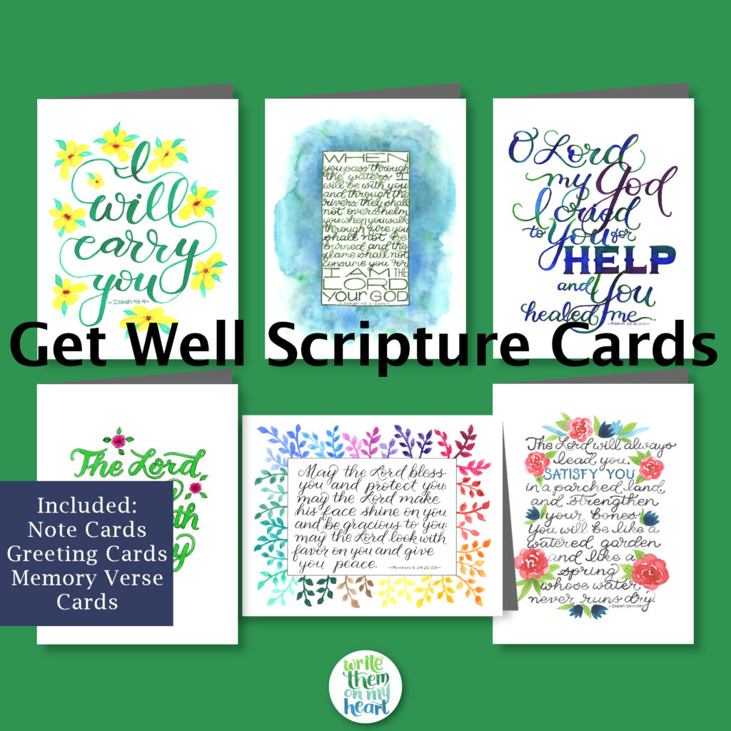 Get Well Scripture Cards