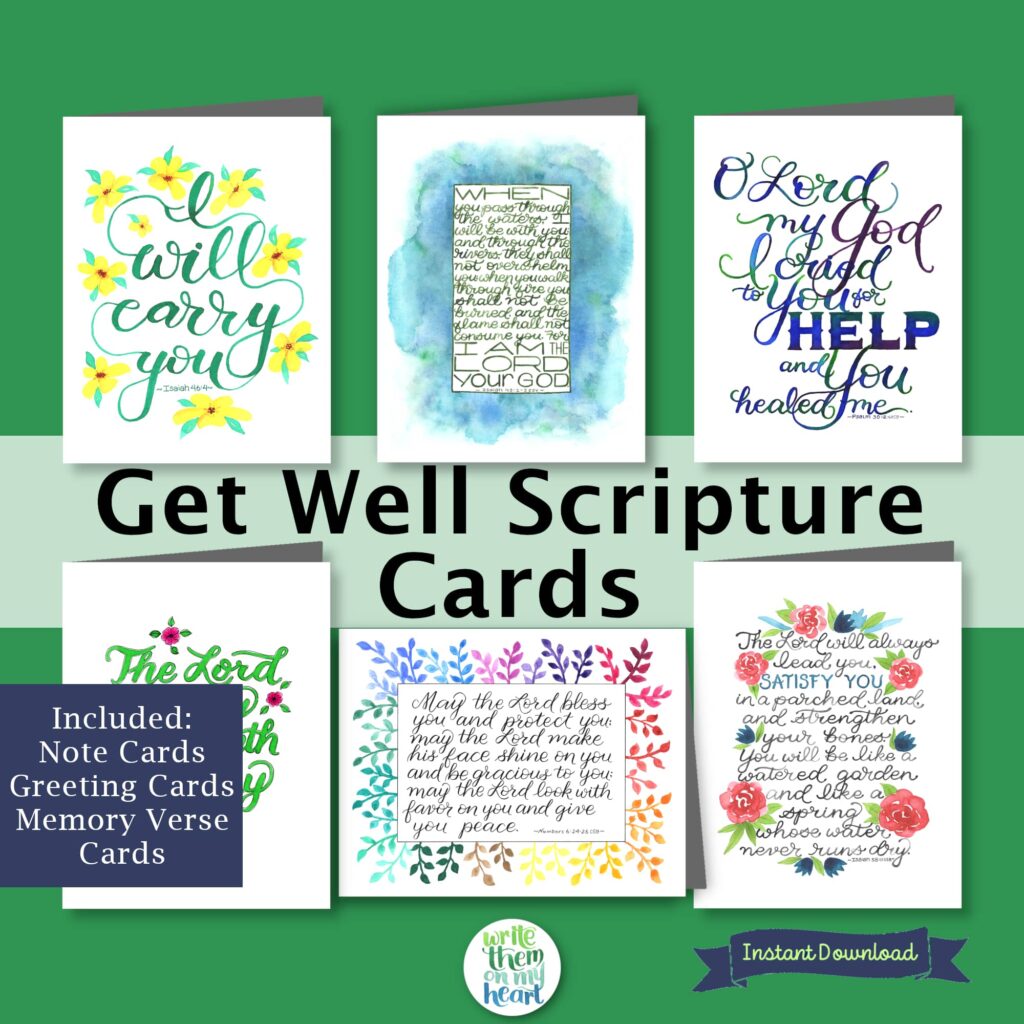 Get Well Scripture Cards