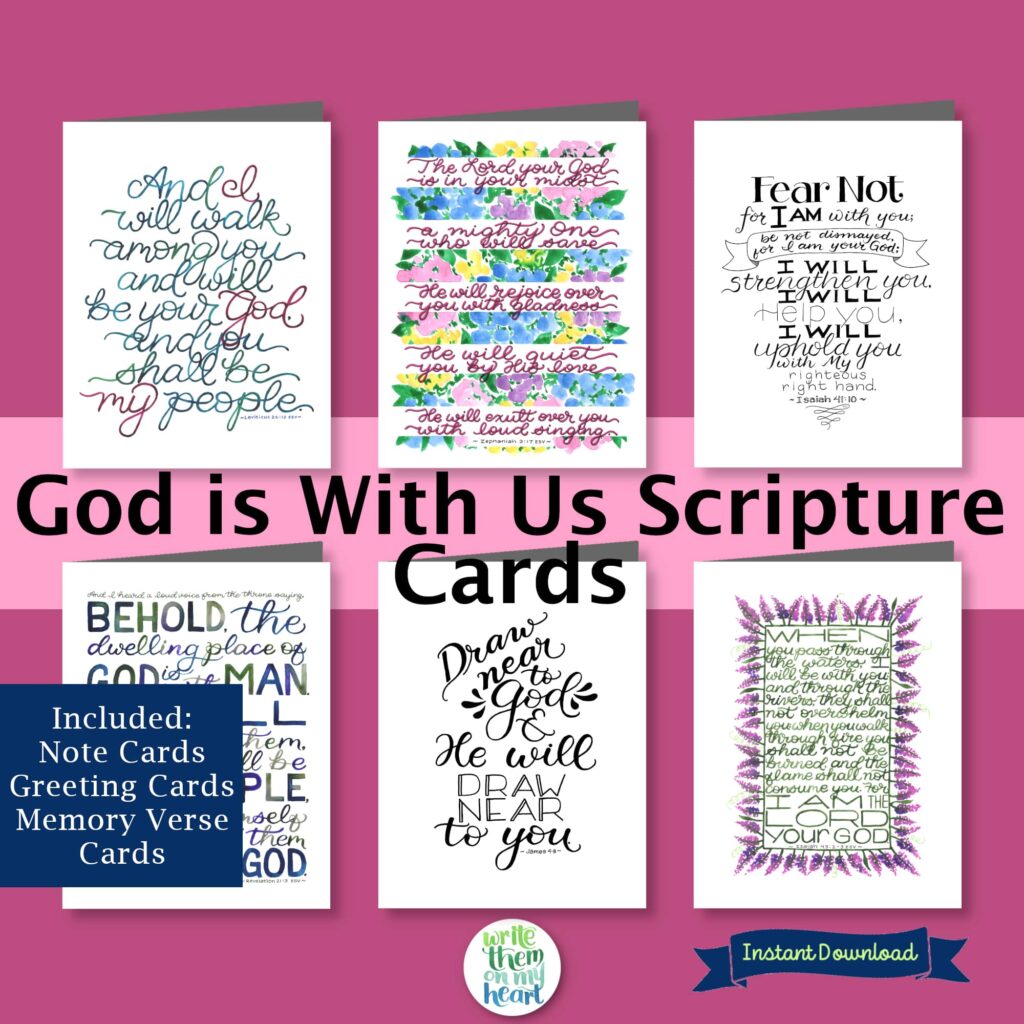 God is With Us Scripture Card Set