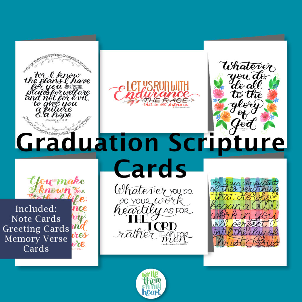 Graduation Scripture Cards