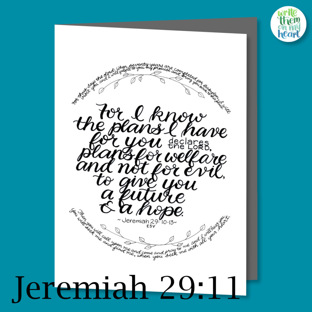 Jeremiah 29:11 Scripture Art