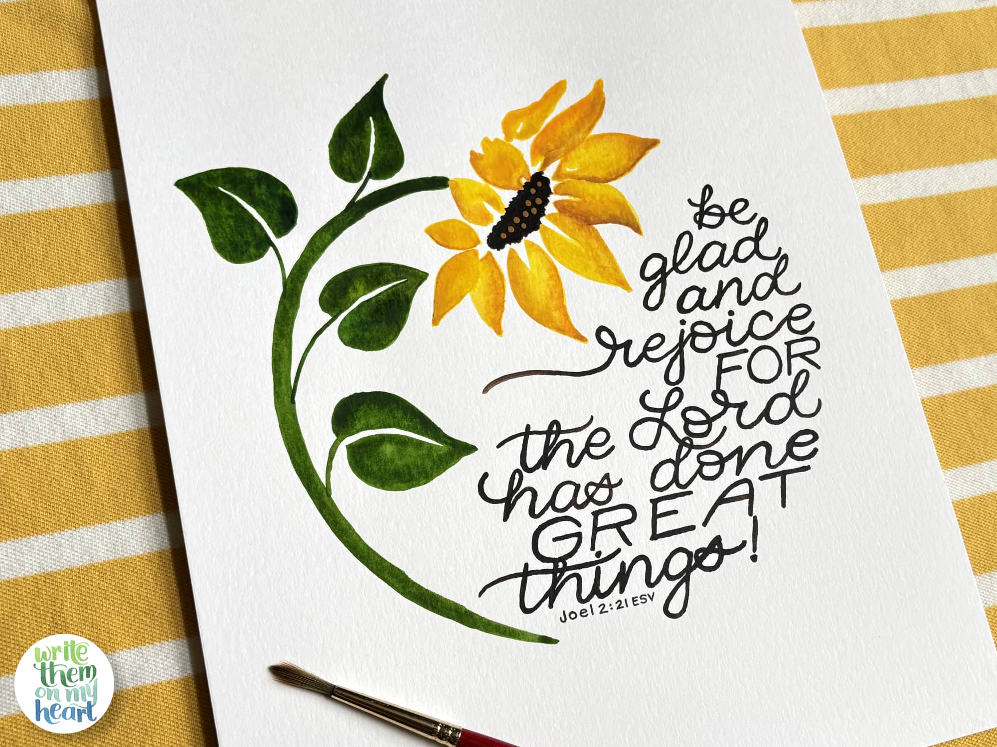 Joel 2:21 Scripture Art