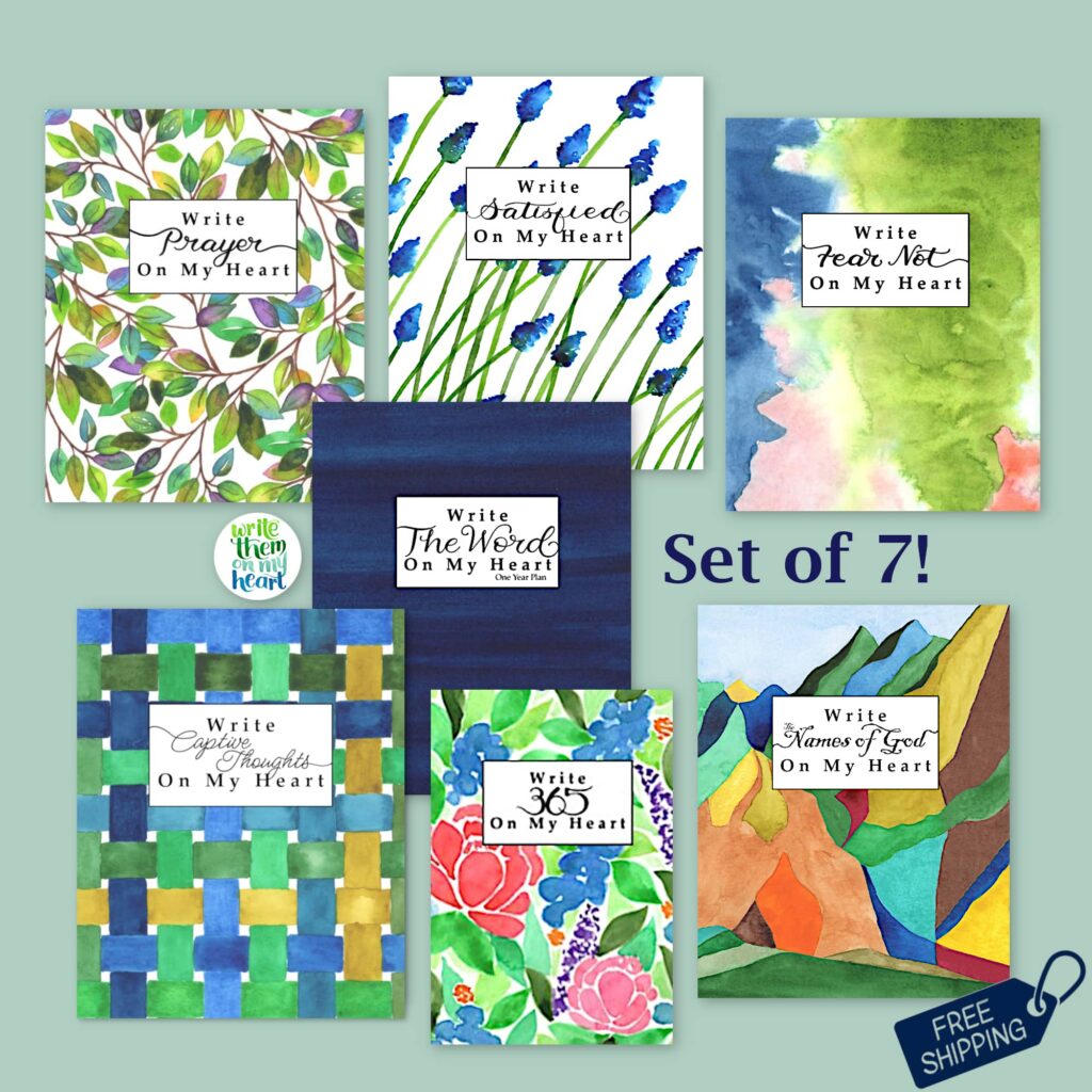 Scripture Writing Journals Set of 7