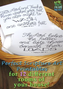 Perfect Scripture Art Printables for Every Room of your house