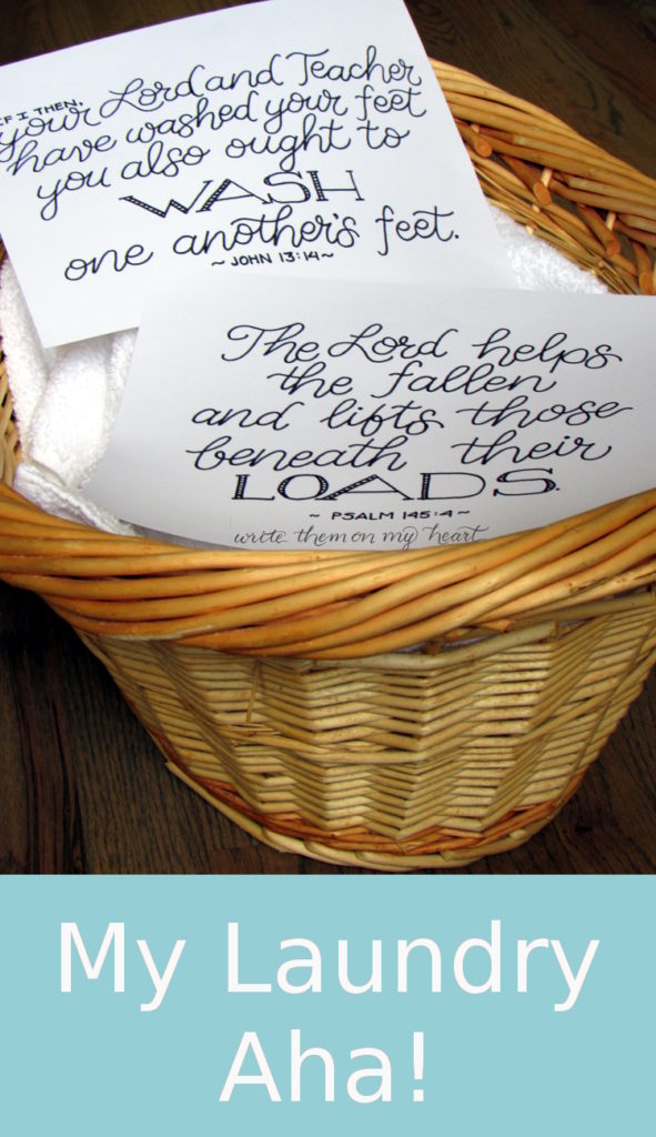 My Laundry Aha! - Write Them On My Heart