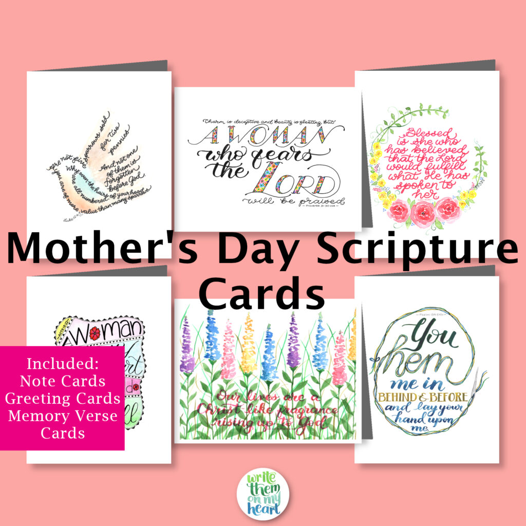 Mother's Day Scripture Cards