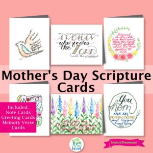 Mother's Day Scripture Cards