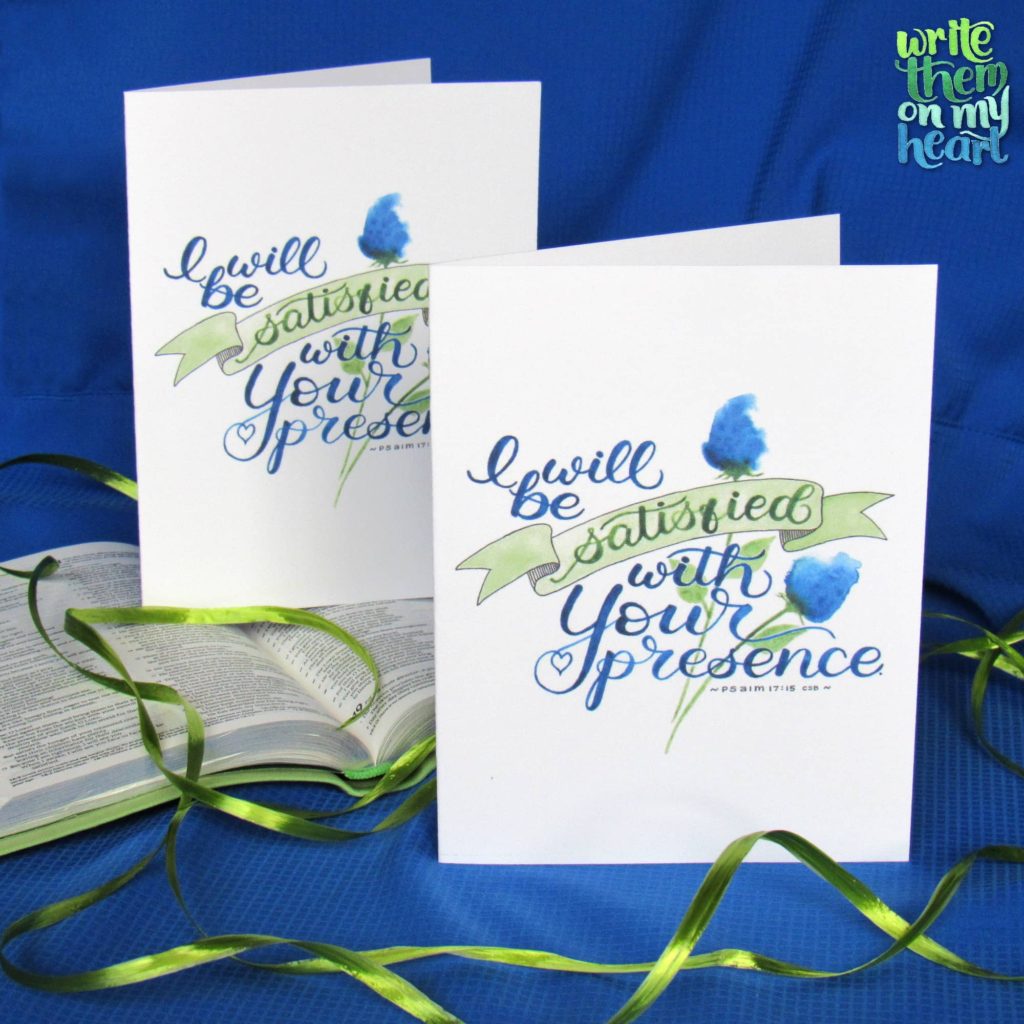 Psalm 17:15 Greeting Cards