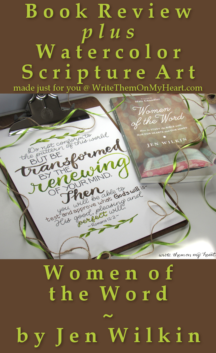 Women of the Word Book Review plus Watercolor Scripture Art