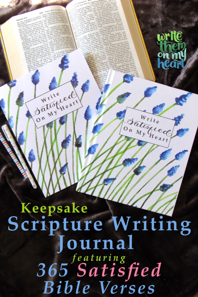 Scripture Writing Journal featuring 365 Satisfied Bible Verses