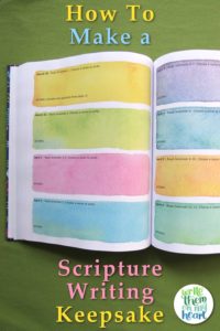 How to make a Scripture writing keepsake