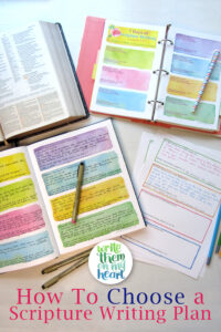 How to Choose a Scripture Writing Plan