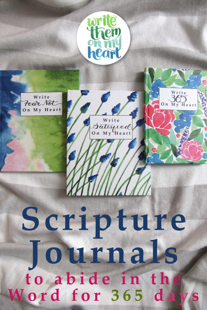 Scripture Writing Journals to abide in the Word for 365 days