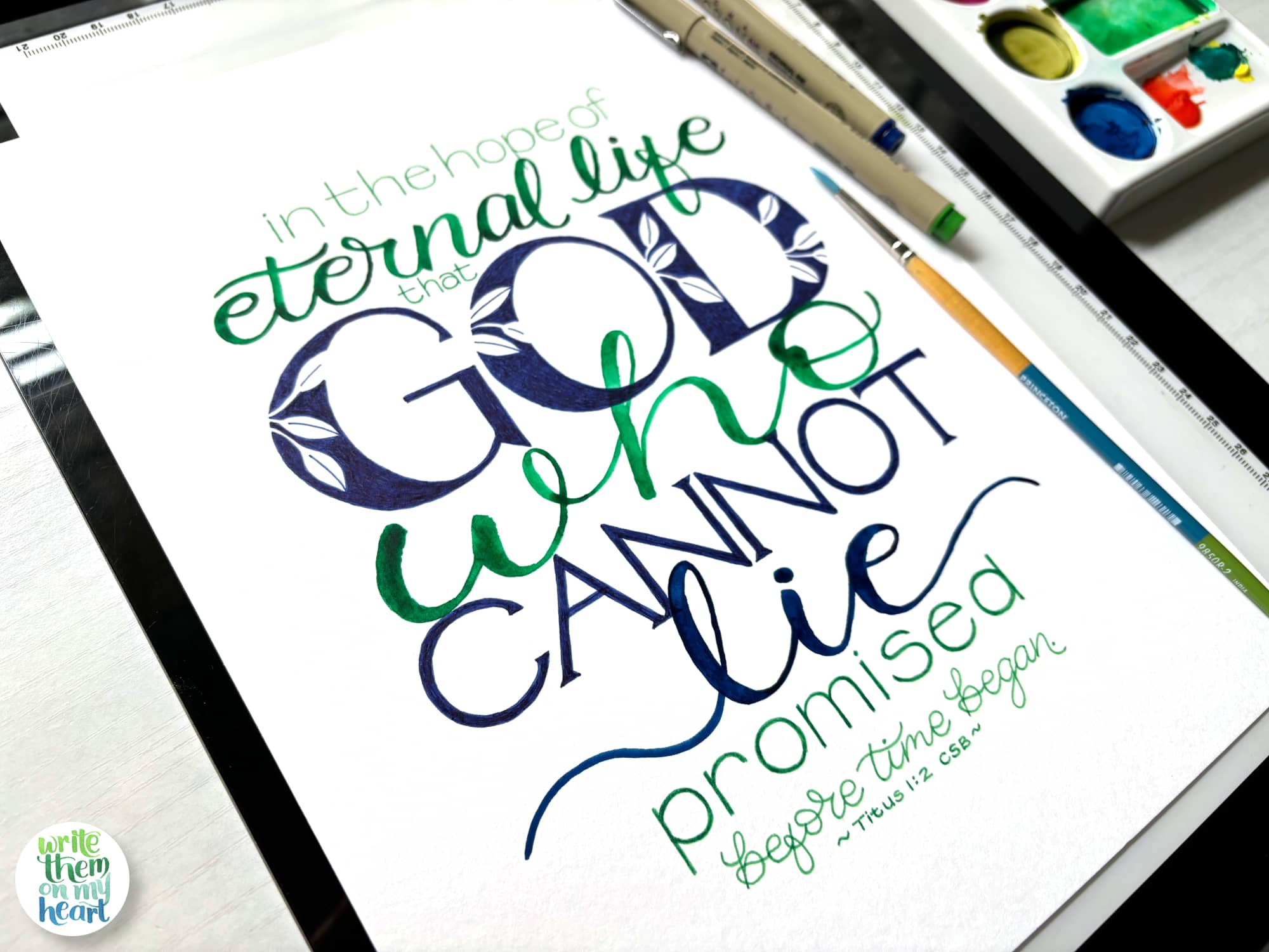 Titus 1:2 Scripture Art