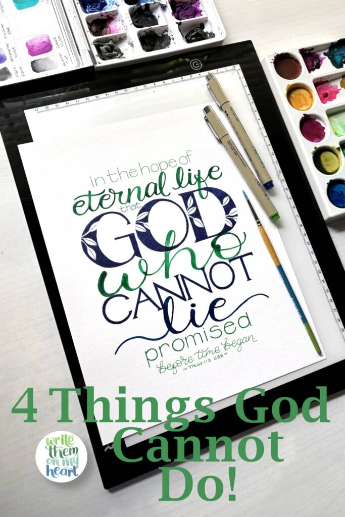 4 Things God Cannot Do
