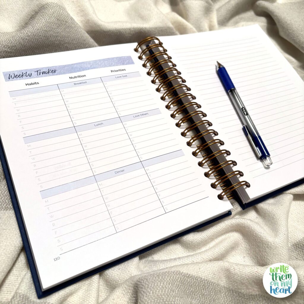 The Write Pursuit Hybrid Planner Weekly Tracker Pages