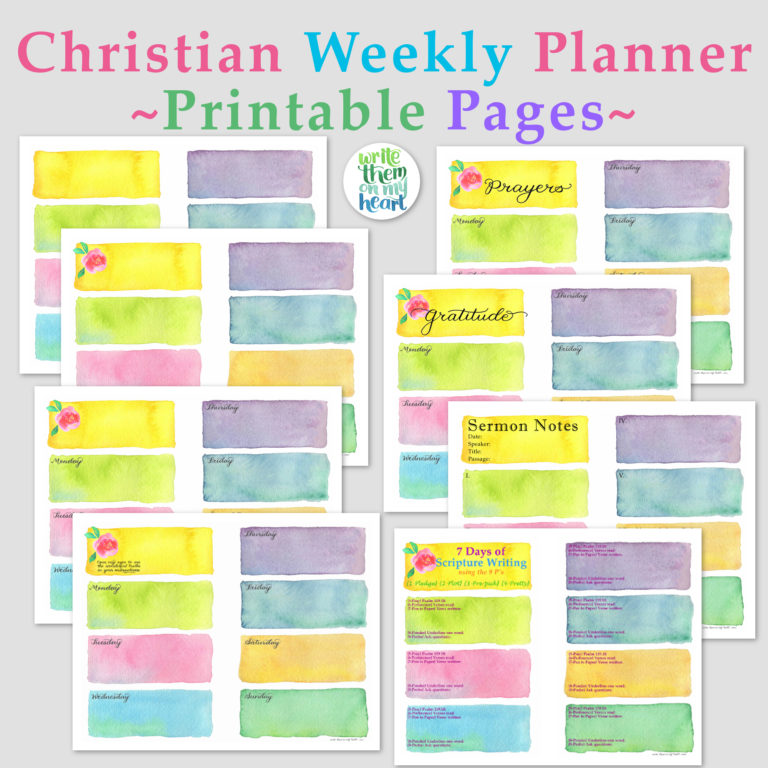 These Christian Printable Planners Will Set Your Mind On Things Above