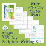 Write Fear Not On My Heart Scripture Notebook Kit